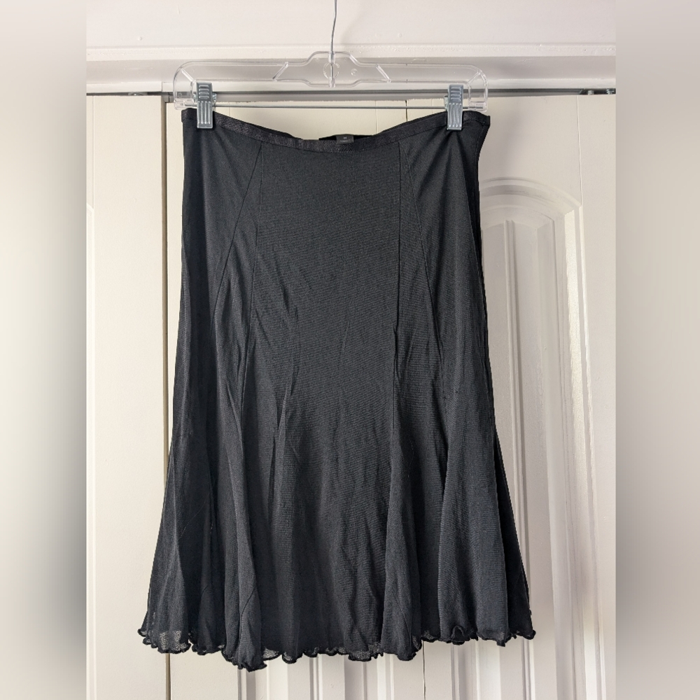 Express Black A-Line Skirt